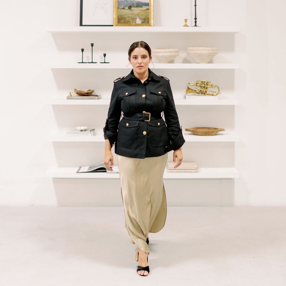 Banana Republic Black Utility Jacket with Gold Accents
